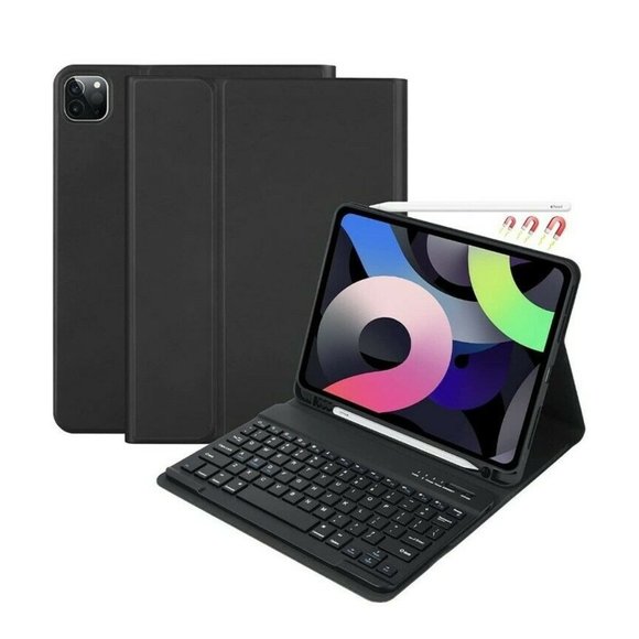 Bluetooth Keyboard Case for iPad Pro 11-inch 2020 TPU Back Cover With Pen Slot - Picture 1 of 8